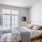 bright, furnished bedroom