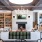 wood beam ceiling in clubhouse with fireplace and ample seating