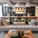 wood beam ceiling in clubhouse with fireplace and ample seating