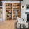 wood beam ceiling in clubhouse with fireplace and ample seating